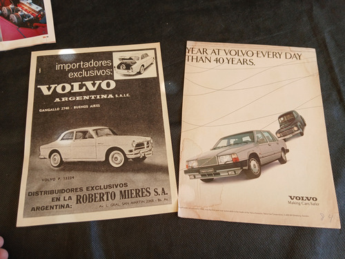 Lote Publicidad Volvo Originales 244 Gl 760 264 Gle Antiguo (Usado)