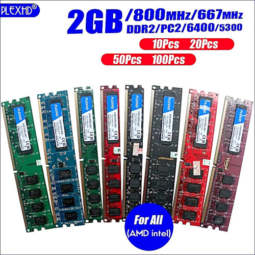 Memoria 2gb Ddr2 800 Pc2-6400 Cl6 1.8v Usada (Usado)