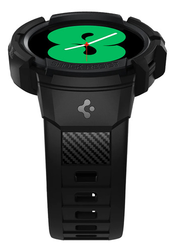 Estuche Pulso Manilla | Spigen Rugged Armor Pro Para Samsung Galaxy Watch 5 / 4 - 40mm | Robusto Antichoque G Shock - Negro