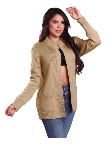 Abrigo Cardigan De Moda Elegante Para Mujer 5176 Tej