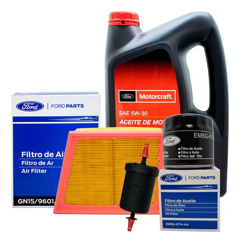 Kit Filtros Aceite + Aire + Combust + 5w30 Ford Ecosport 1.5