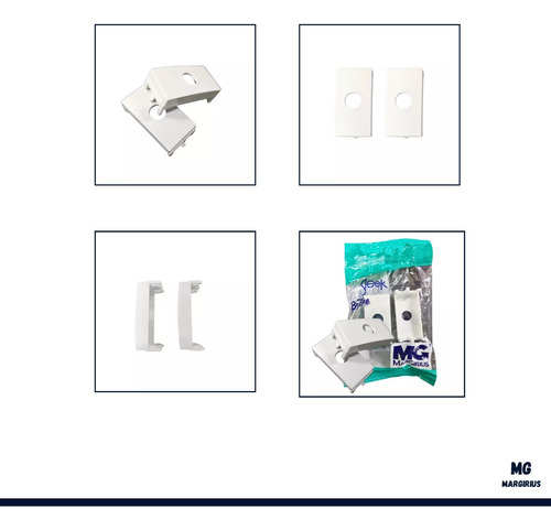 2 Módulos Saída De Fio Margirius Sleek - 16042