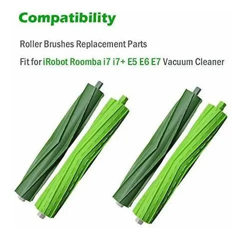 Rodillos De Goma Para Irobot Roomba I7 I7 + E5 E6 E7 | Cuotas sin interés