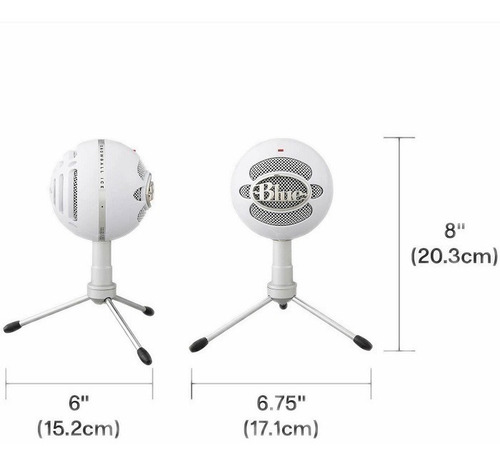 Imagen 8 de 10 de Micrófono Blue Snowball Ice condensador cardioide blanco