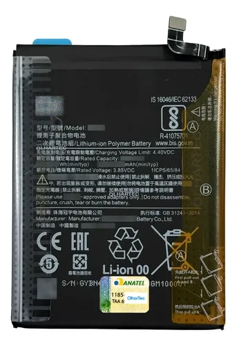 Redmi 12 5G 本体excellent 100%battery Bateria Para Redmi Note 12 5g 100% Compatível E Durável Bn5m