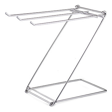 Toallero De Piso Plegable De Acero Inoxidable En Forma De Z