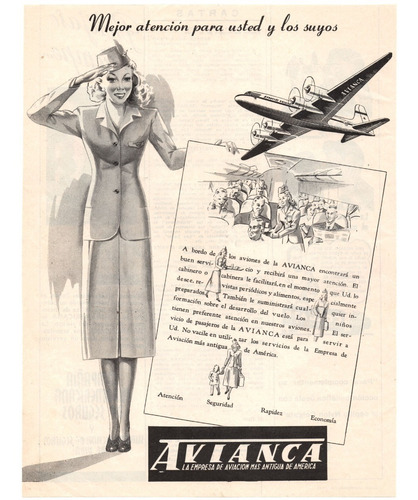 Avianca Publicidad De 1948 
