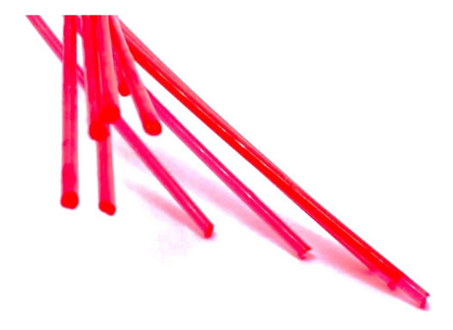2 Fibra Ótica Truglo 1,5mmx10cm Verm Esc E 1.0mm Amarela