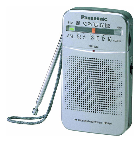 Radio Panasonic Rfp50d Pocket Am/fm  Plata Rfp50d Rdp