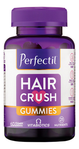 Perfectil Hair Crush - Gomitas De Vitamina  Formula Para El