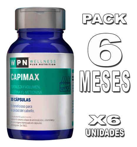 N1 Estimulante Capilar 180días Cistina Metionina Capimax Wpn