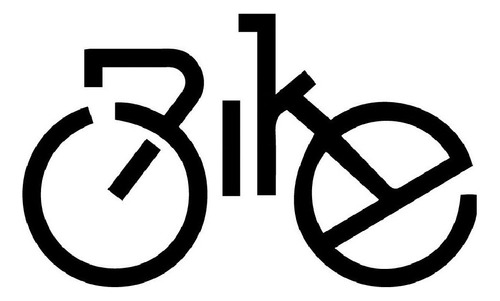Sticker Para Bicicleta Frase Bike Forma Bici
