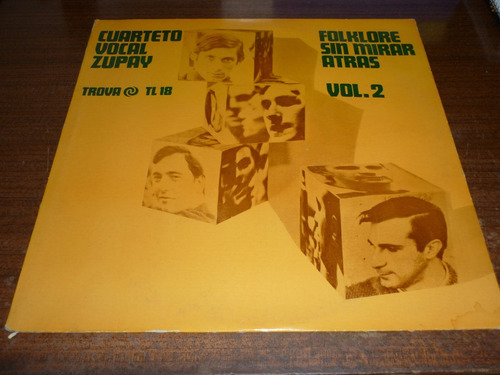 Cuarteto Vocal Zupay Folklore Sin Mirar Atras Vol 2 Vinilo