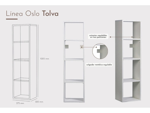 Imagen 2 de 3 de Organizador Tolva Estanteria Baños Cocina Mueble Flotante