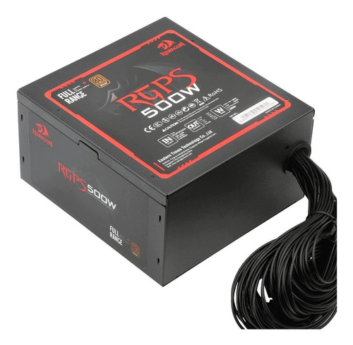 Fuente de alimentación para PC Redragon RPGS GC-PS001 500W negra 100V/240V