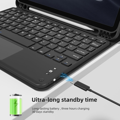 Funda Cover Keyboard Touchpad iPad Air 11 (m3) A3266 A3267