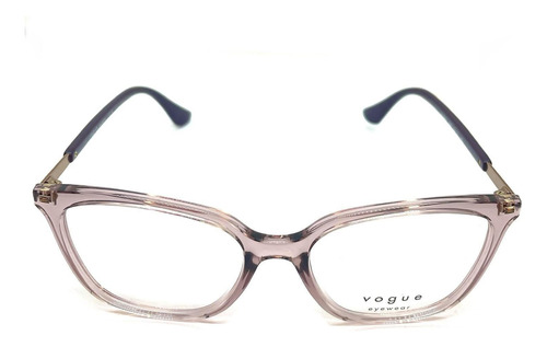 Óculos De Grau Vogue Feminino Rosa Translúcido Roxo 53mm