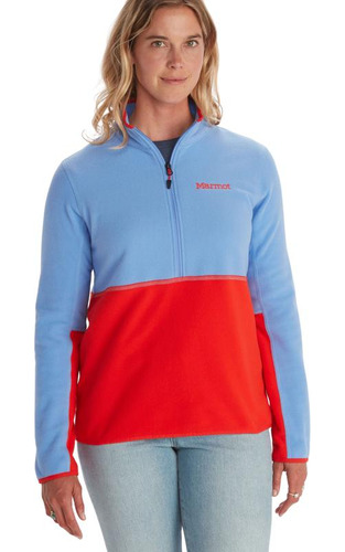 Polar Mujer Marmot Rocklin 1/2 Zip Azul