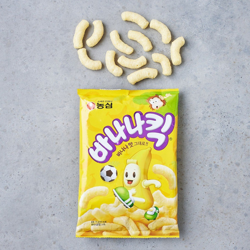 Botana Banana Flavored Snack, Nongshim, 45 G