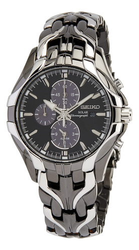 Reloj Seiko Ssc139 Para Hombre Analógico Solar De Acero Inox