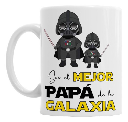 Taza Día Del Padre Sos El Mejor Papá De La Galaxia Con Caja