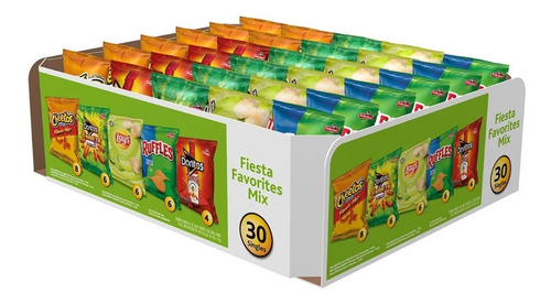 Paquete 30 Bolsas Ruffles Cheetos Doritos Mix Americanos
