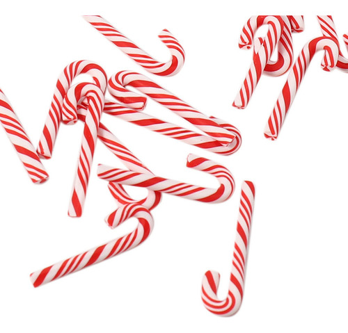 Mz 150 Bastones De Caramelo Navideños Hechos A Mano Rojos Y