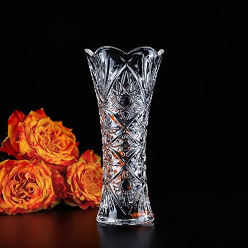 Florero De Cristal Transparente, Florero De Cristal Grueso