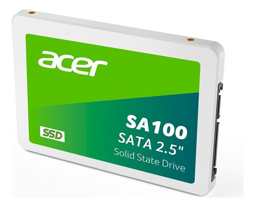 Unidad Estado Solido Ssd Acer Sa100 480gb 2.5 Bl.9bwwa.103 Color Blanco