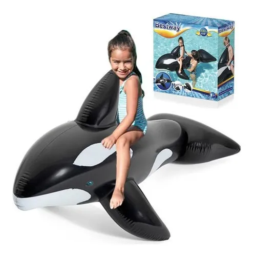 comprar Flotador Inflable Ballena Orca C\u002F Agarradera P Niños Piscina