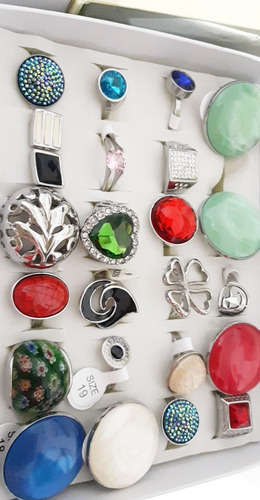 Lote 4 Cajas Anillos Surtidas X36u A $33 De Costo C/u