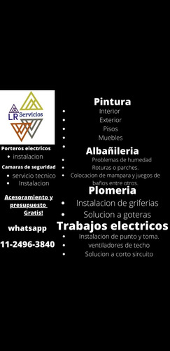Imagen 2 de 3 de Servicio Profecional, Pintor, Durlock, Electricidad Hogar..