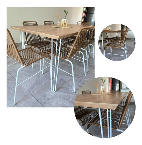 Juego De Sillas Y Mesa Estilo Hairpin