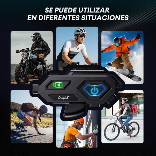 Intercomunicador Audifono Cámara Bluetooth Para Casco