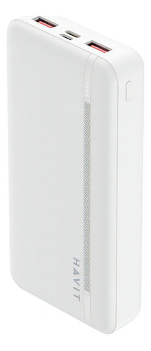 Batería Externa 20000mah Hv-pb92 20w+22.5w Havit Color Blanco