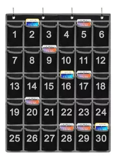 30 Hanging Storage Cellphone Chart, Numbered Organi...