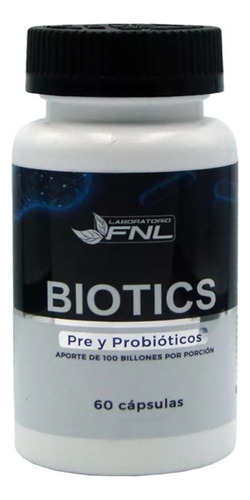 Biotics Pre Y Probióticos X 60 Caps 100 Billones Fnl