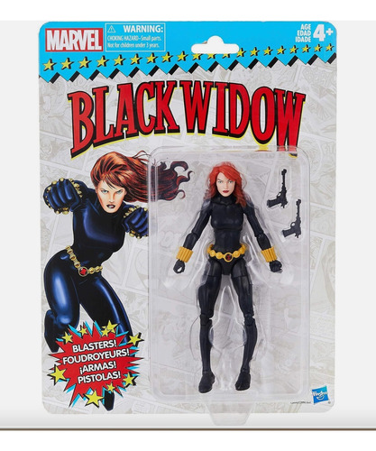 Black Widow Retro Card Marvel Legends Wave 1