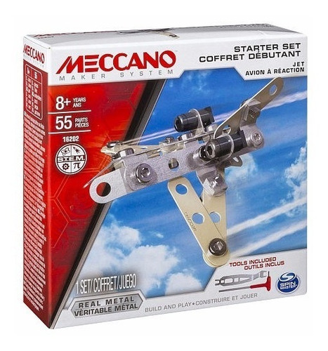 Meccano 16202 Avion Jet Starter Set Original Mundo Manias