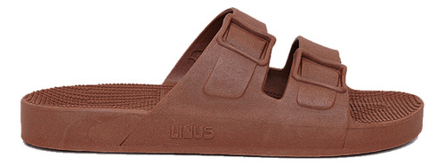 Sandália Papete Masculina Chinelo Linus Tabaco 42/43