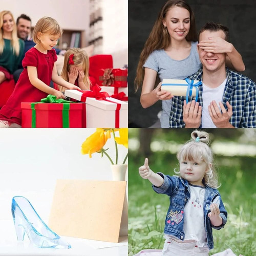 12 Minizapatillas De Cenicienta, Zapatos De Cristal De 3.5 P