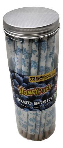 Conos Preenrollados Blueberry - 72 Unidades Azul Blueberry