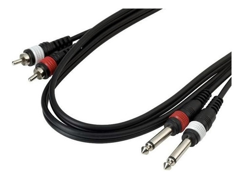 Warwick Rcl20933d4 Cable 2 Rca A 2 Plug Mono 6,3mm 1.8m