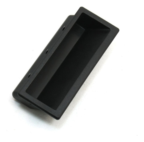 Or Plastico Rectangular Para Puerta Cajon 3.8 in Color Negro