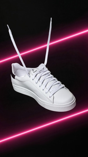 Imagen 3 de 5 de Zapatilla De Cuero Blancas No End 3870400 Hombre