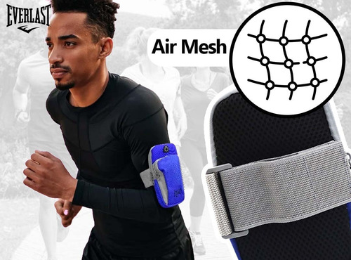 Imagen 6 de 10 de Porta Celular Everlast Neoprene Impermeable Auricular Sport