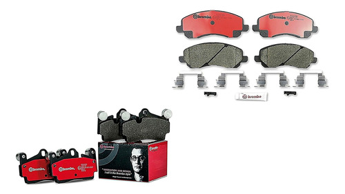 Set Balatas Bajos Metales Del + Tras Avenger 2008 Brembo