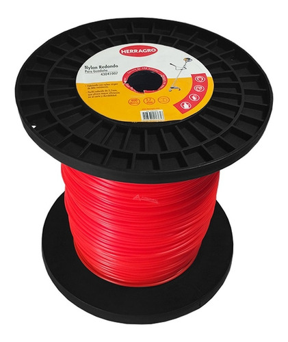 Nylon Guadañadora Naranja Redondo 2.7 Mm X 400 M, Herragro