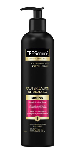 Shampoo Dosificador Tresemmé Cauterización Reparadorax500 Ml
