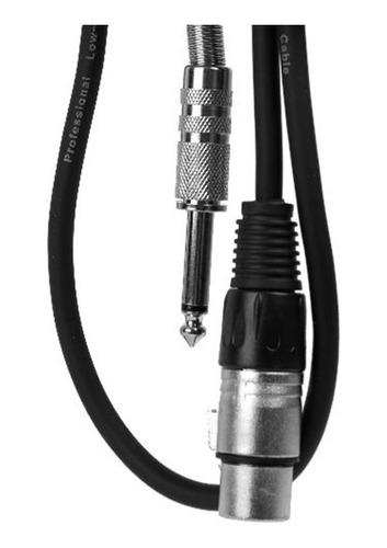Conector Adaptador Canon-plug 6.5mm Moon Con Cable 1 Metro